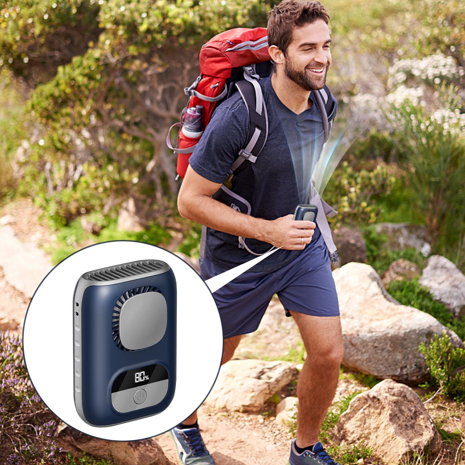 Cooling Cooling Slim Waist Hanging Fan Portable Fan Foldable Fan Carry up to 3cm Thin Portable Fan Smart Temperature Control CN