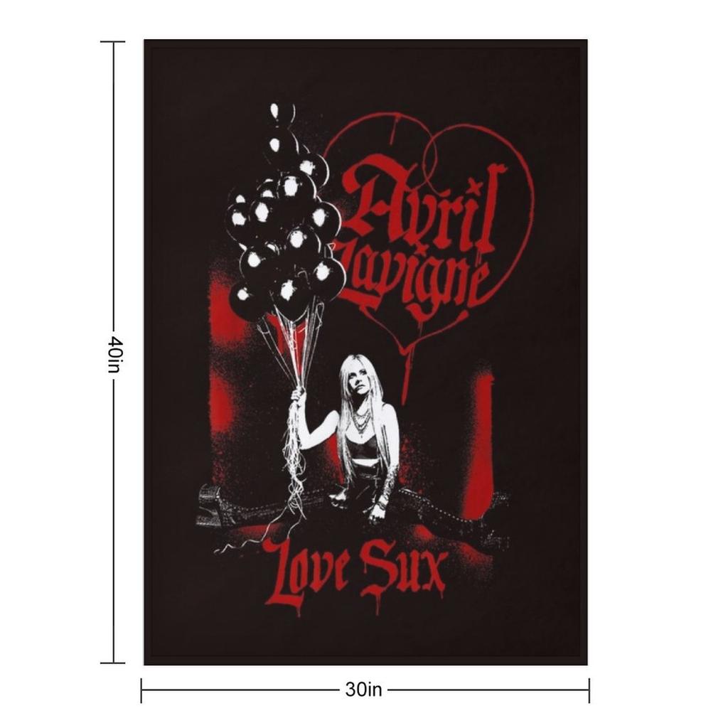 official avril lavigne love sux balloons Throw Blanket For Baby Blankets For Sofas cosplay anime Sleeping Bag Blankets