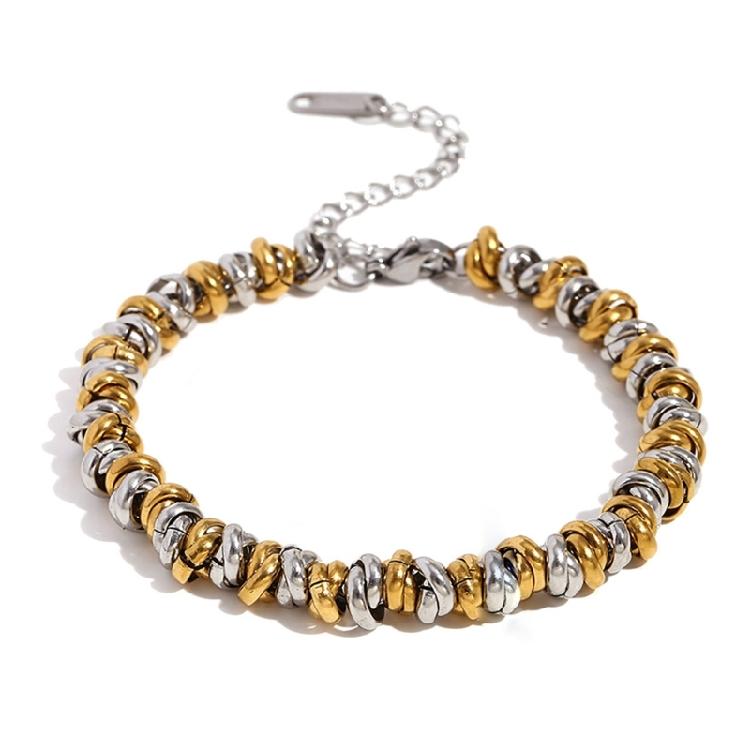 

Stylish Beaded Bracelet Stainless Steel Necklace Women Jewelry Waterproof Woman Accessory Suitable for Fashion Women