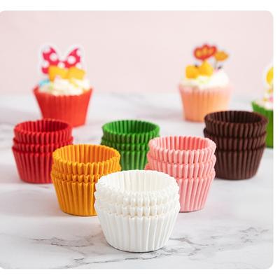 1000 Stück Mini-Schokolade-Papierförmchen zum Backen von Muffins, Kuchen, Pappbecher, Kuchenformen, Cupcake-Förmchen, einfarbig, Party-Tablett, Kuchenform
