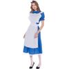 Alice in Wonderland Maid Dress Alice Dark Blue Dress Children's Adult Performance Dress