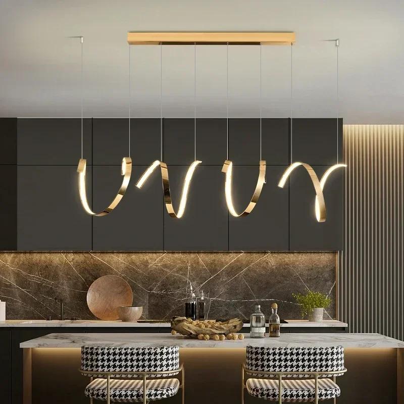 Modern LED Pendant Light Chandelier for Living Dining Room Kitchen Island Luxury Irregular Hanging Lamp Lighting Fixture Luster