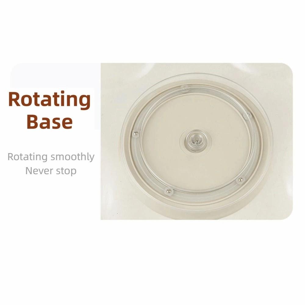 Rotatable Divided Serving Tray Hollow-Out Dried Fruit Snack Plate  Home Party