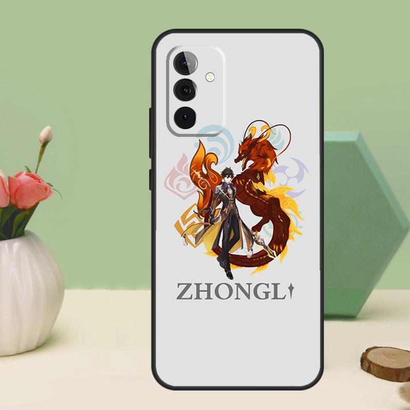 zhongli genshin impact For Samsung Galaxy A16 A55 A35 A15 A32 A12 A22 A52 A54 A34 A14 A56 A36 A26 A13 A53 A06 Case