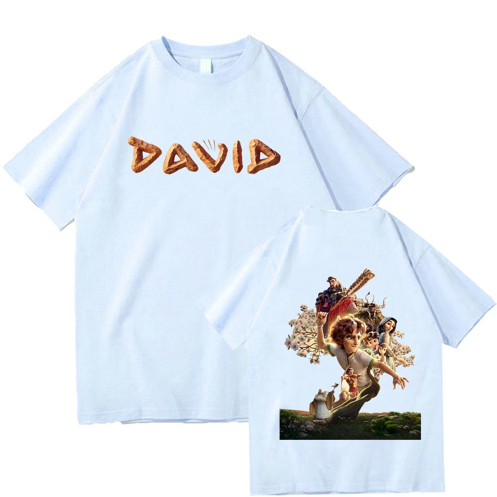 DAVID Movie T-shirt Film Graphic Tshirt Trendy Cotton Comfortable Tee Anime Print Casual Loose Shirts Clothing