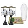 Buddhist Altar Shop Takita Shoten Bon Festival Lanterns, Compact Bon Festival Set (First Bon Festival, New Bon Festival) 3-Piece Set (2-B) Bon Festi