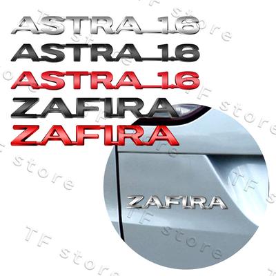 3D Chrome Metal Car Rear Trunk Fender Side Emblem Sticker For ASTRA 1.6 Zafira Logo H G Corsa Astra Antara Accessories