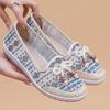 Ethnic-Style Women's Breathable Low-Cut Flat Shoes - Summer 2025