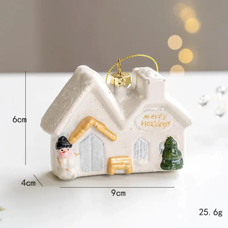 Christmas Creative Painted Special-shaped Platinum Pendant Christmas Decoration Nordic Christmas Tree Decoration Pendant Gift