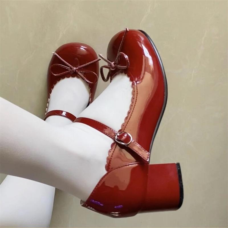 Fashion AIYUQI Women's Lolita Shoes 2024 New Japanese Bow Preppy Style Girls Shoes JK Asaguchi Mary Jane Shoes Women