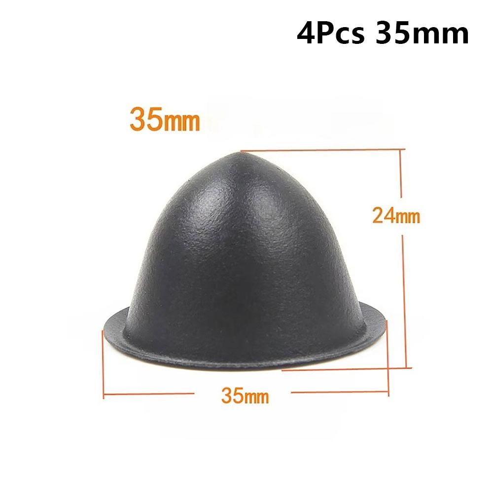 1/4Pcs Durable 35/40/45/50mm Speaker Dust Cover Black Tip Coned Dust Caps PP Protective Sleeve Speaker Repair Parts Accessories