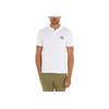 Calvin Klein Logo Print Polo Neck Short Sleeve Fitted Polo Shirt Men tops White J30J323395-YAF