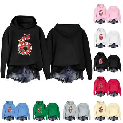 Women's Casual Fashion Outfit Sweatsuit  Printed Long Sleeved  Casual Hooded Sweatshirt