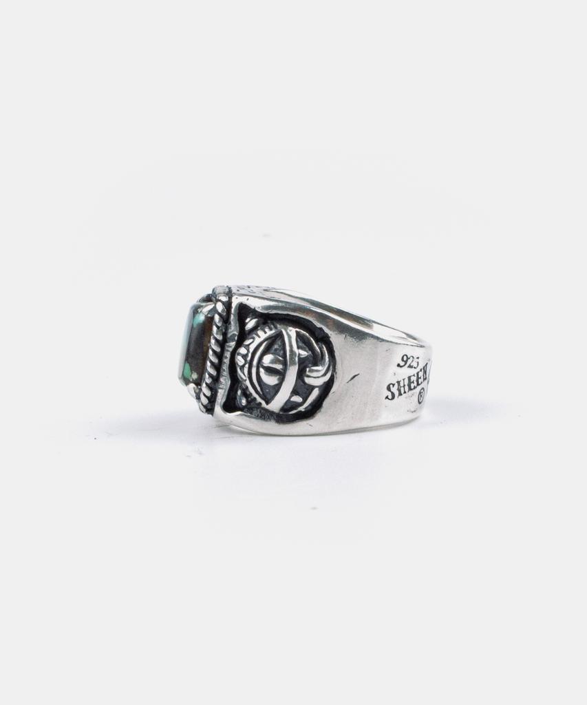 Sheen666 Crazy Cat Turquoise Silver Ring (Type B)