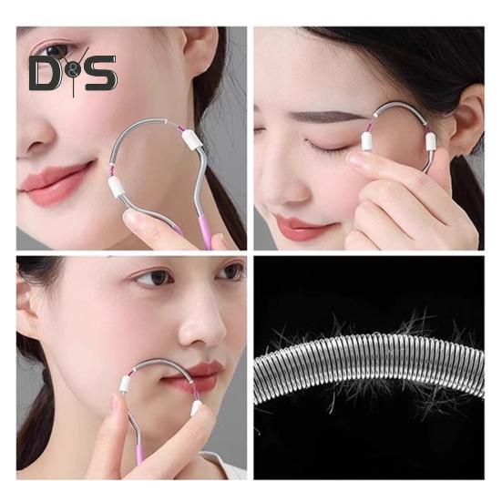 Facial Hair Removal Manual Spring Epilator for Women Hair Removal Tool for Cheeks Neck Upper Lip And Chin