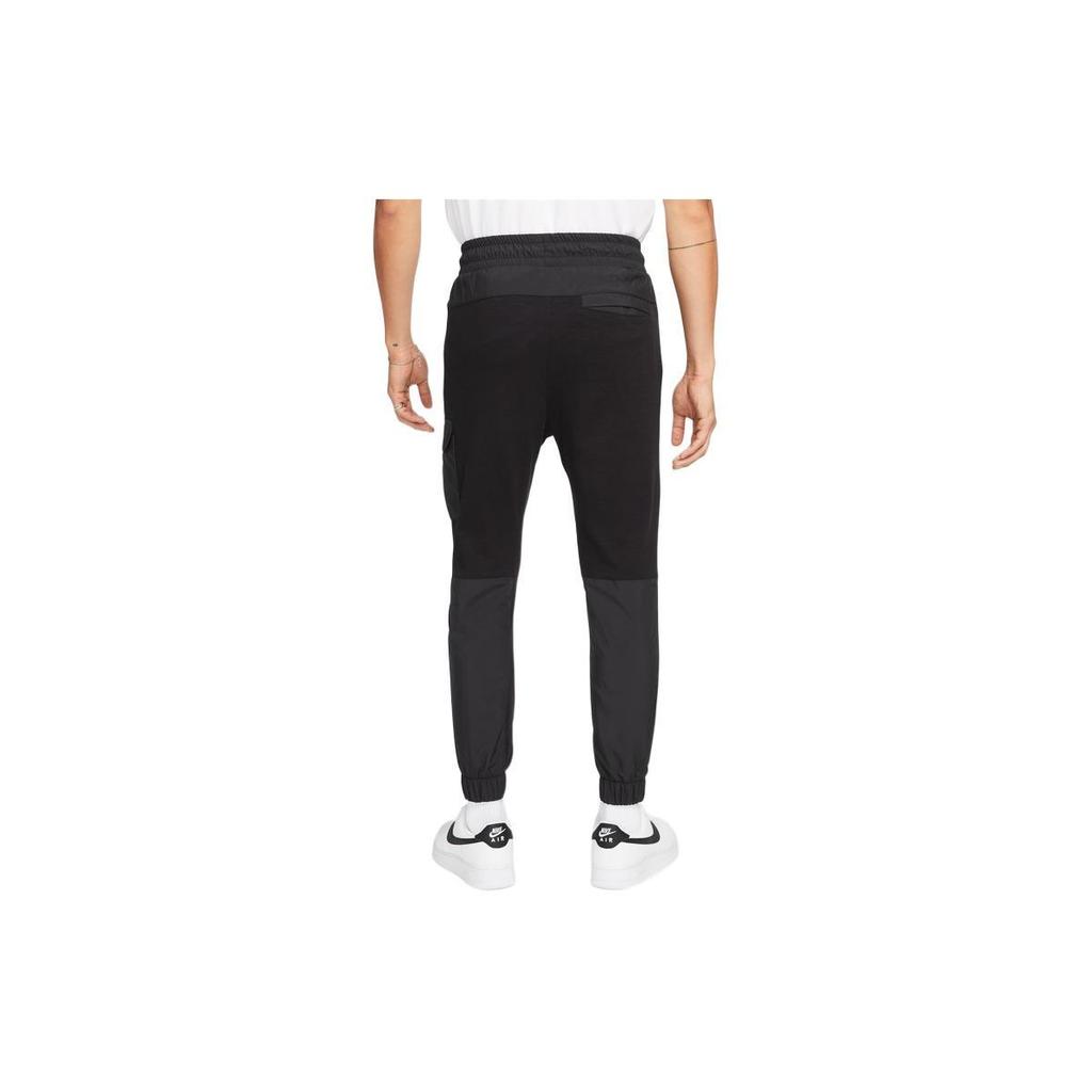 Nike Knitted Sweatpants Men's Black Moderate Cuffed Pants CV8988-011