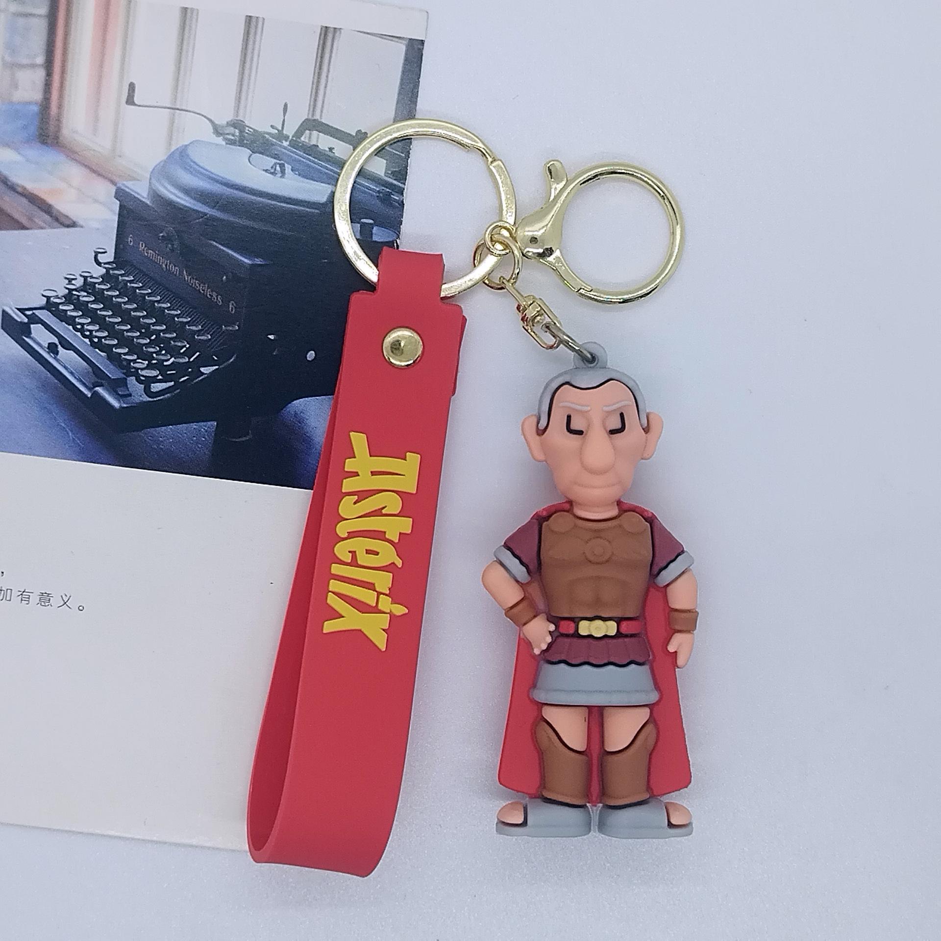 Schattige Tas Sleutelhanger Anime Accessoires Sleutelhanger Asterix Sleutelhangers Vrouwen Poppetje Sleutelhanger Koppel Matching Hanger Vrienden Vakantiecadeaus gray
