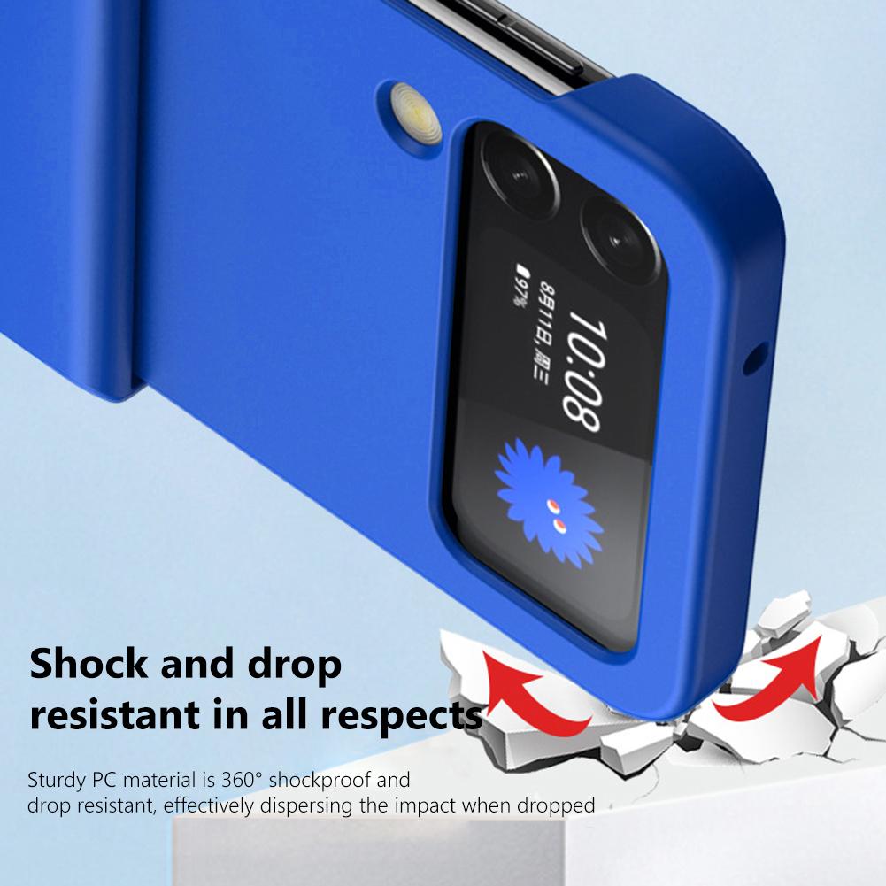 PC Back Protective Cover Ultra-thin Solid Color Protective Cover Replacement Parts All Inclusive for Samsung Galaxy Z Flip3