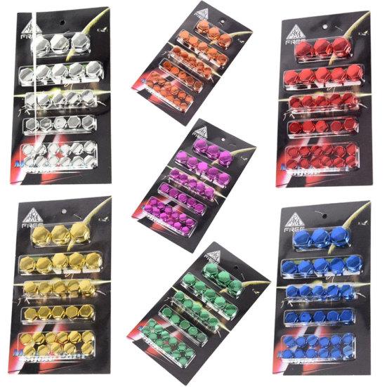 30Pcs Motorcycle Scooter Screw Nut Bolt Caps Cover Decor Motorbike Ornament