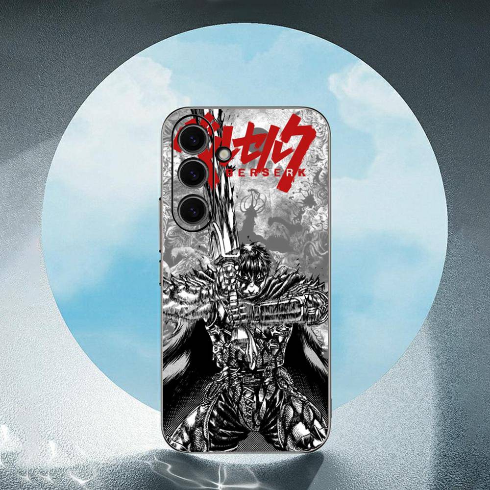 

Berserk Luxury Black Phone Case For Samsung Galaxy S23 S24 S25 Ultra S22 Plus S21 SamsungS24ULTRA