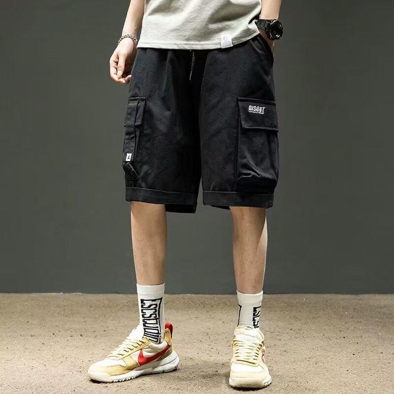 Summer American Black Work Shorts Men's Casual Mid-pants Loose Men's Five-point Pants