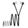 3.5mm In-Ear Zip Zipper STEREO Hands Free Headphones Headset +Mic Earphones Cool