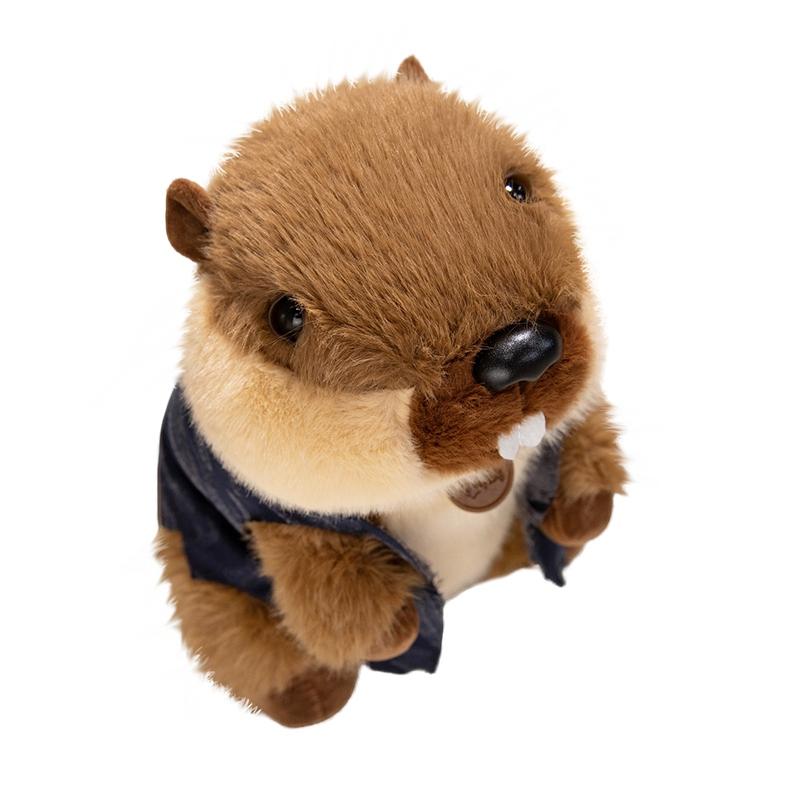 23/28cm Weste Braunes Murmeltier Puppe Plüschtier Stofftier Kawaii Tier Cartoon Plüschtier Begleiter Geschenk 23cm