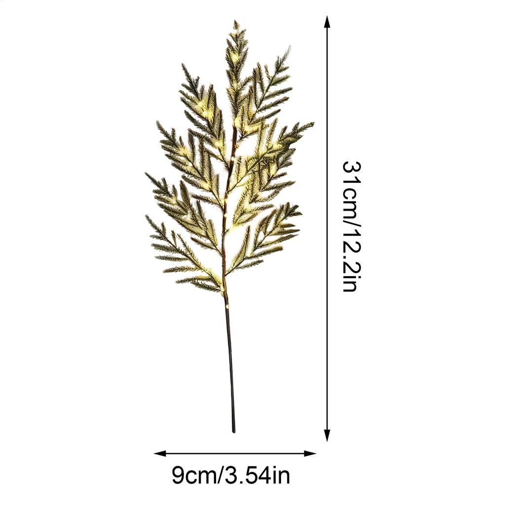 Christmas Stems Realistic 4 Pieces Faux Pine Branches Christmas Greenery Stems For Home Decor Indoor Outdoor Holiday Garland