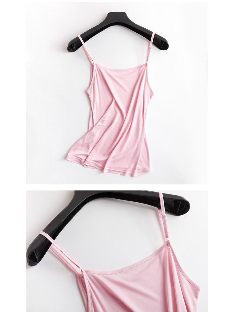 Tangge Sommer-Camisole aus Maulbeerseide – verstellbare Träger und vielseitige Passform