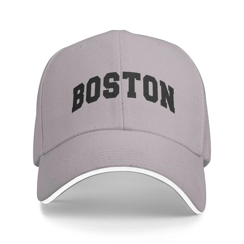 Boston Black Baseball Cap Couple Women Print Trucker Hat Summer Trendy Hunting Camping Dropshipping Snapback Cap