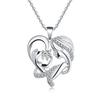 Heart Twotone Graceful Necklace For Women Perfect For Special Occasions And Gifts