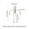 New Arrival 2-pack of Small Humanoid Night Lights, Foldable and Bendable Lamps, Table Lamps, Changeable Lamps - Creative and Fun Funny Table Lamps