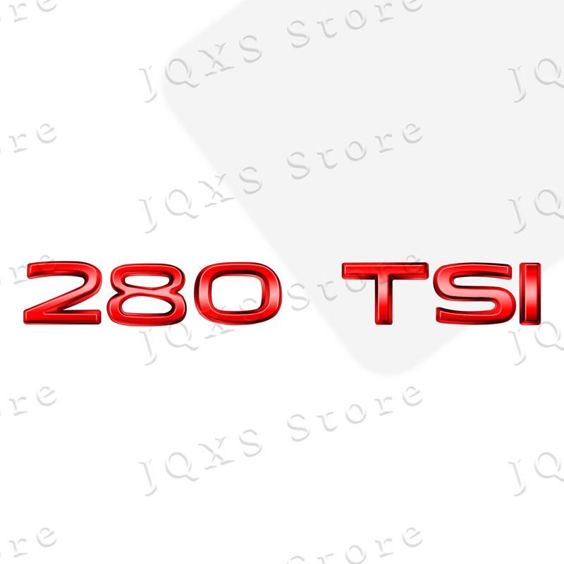 AABIO1 1Pcs 3D Metal Car Decor 300 330 380 280 230 TSI Emblem Badge Auto Bumper Trunk Sticker For Volkswagen Passat MK7 MK6 Jetta Polo