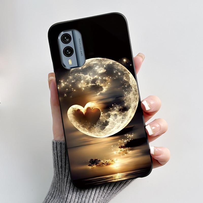 Casing For Nokia X30 5G Anti-scratch Bumper Soft Shell For Nokia XR21 Beautiful Brightly Colored Sunflower Pattern Black Case