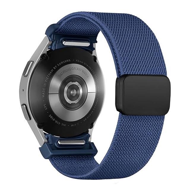 Band For Samsung Galaxy Watch 7/6/5/4/classic/Pro 44mm 40mm No Gaps Magnetic Stretchy sport correa bracelet Galaxy watch 7 Strap