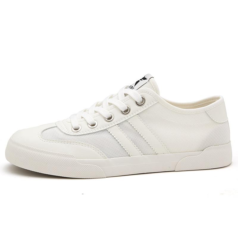 New Summer Mens Shoes Stylish and Stylish Niche Design Solid Color Casual Cloth Shoes Flat Low Top Shoes