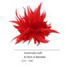 Spilla Fiore di Piuma per Celebrazione Banchetto Bomboniera Corsage Floreale & Spilla