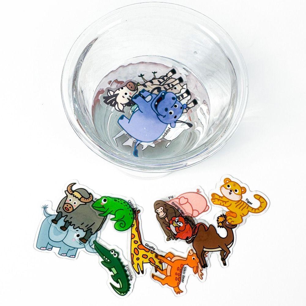 Educational Jelly Sticker Books Reusable Cartoon Sticker Book Scene Quiet Stickers  for DIY