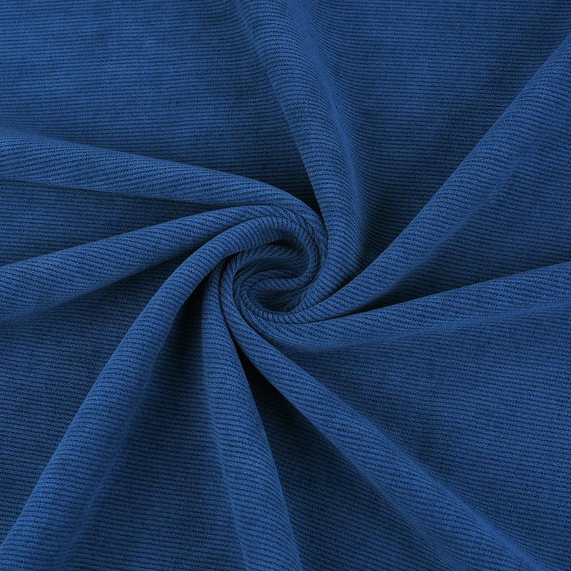 Toothpick Strip Velvet Cotton-Blend Warm Hoodie Jacket Fabric