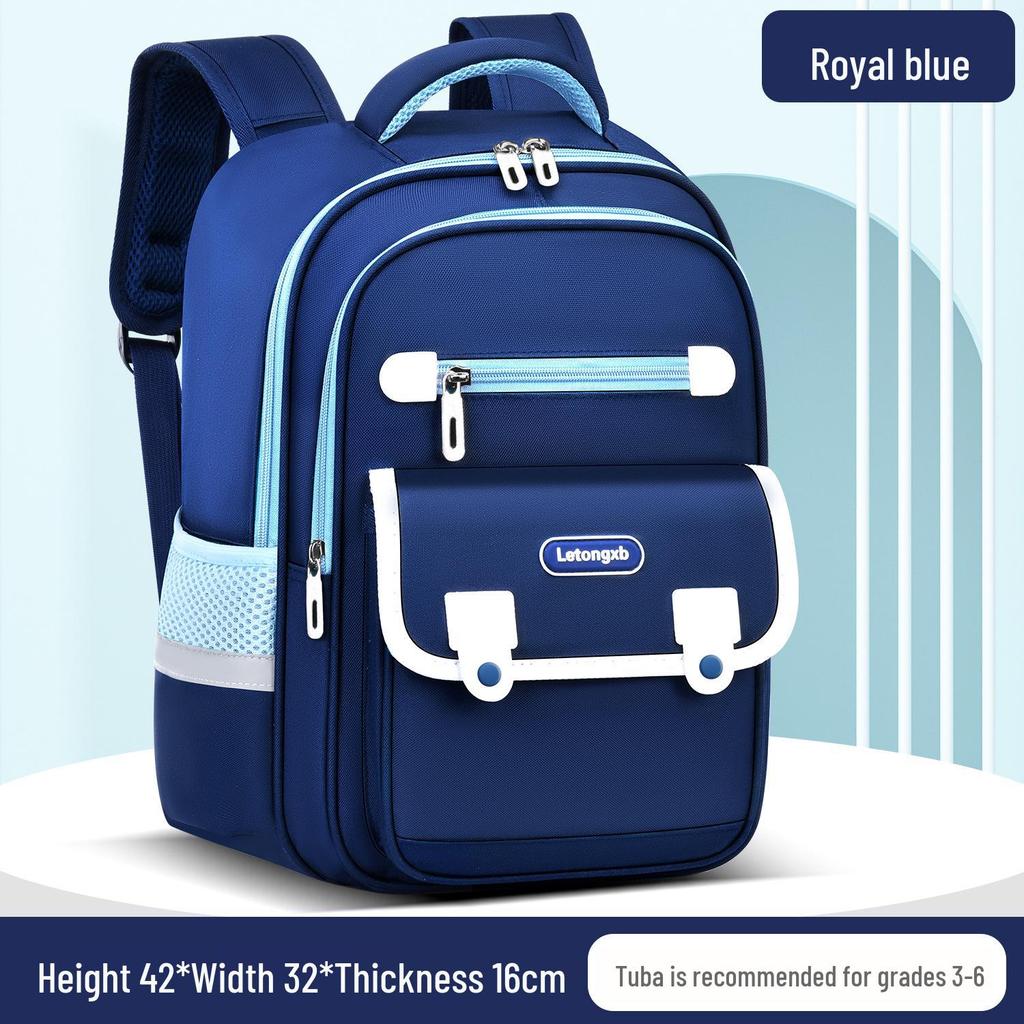 Children's Ergonomic School Backpack: Spine Protection, Load Reduction, Anti-Hunchback, Large Storage, for Grades 1-6