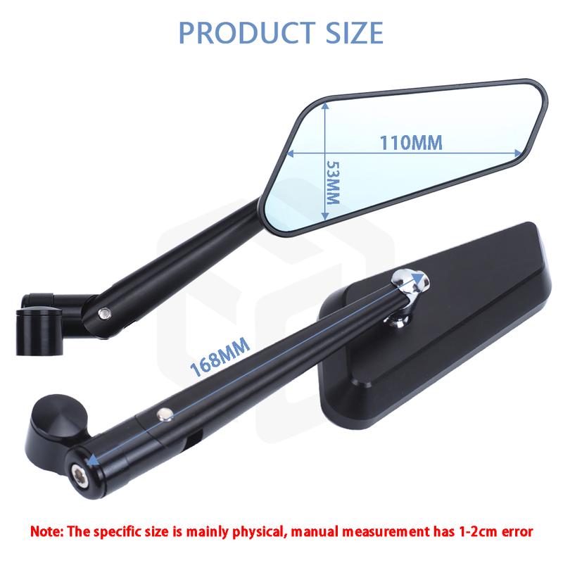 Motorcycle Rearview Mirrors Bar End Side Mirror For KAWASAKI Z900 1000 ZH2 Z750 Z900RS Z1000R Z800 Z400 VERSYS 650 X300 1000