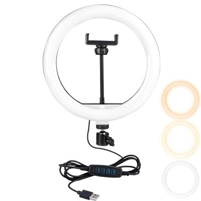 10 Inch 26CM LED Selfie Ring Light, Ideal for Video Recording, Live Streaming, Photography, Portable Fill Lighting Lamp
