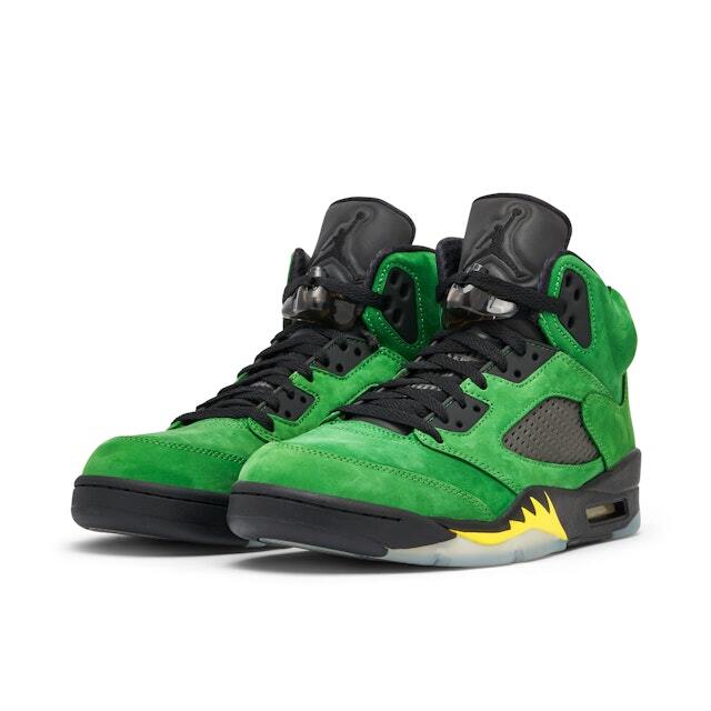 CK6631-307 Nike Air Jordan 5 Oregon Ducks (Men's)