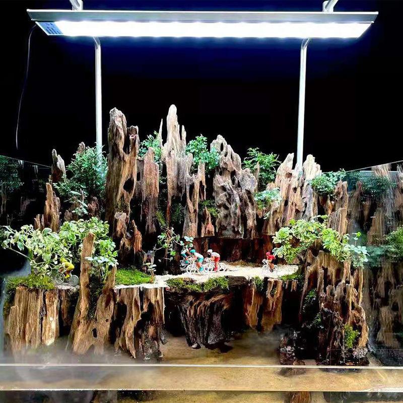 Decorazione per Acquario in Legno di Gamberetti, Legno Galleggiante Accessori Ornamentali per Vasche per Pesci Con Fori Naturali Adatto per Gamberetti