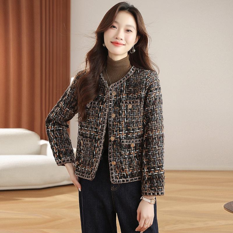 2026 New Arrival Petite French Style Women's Tweed Jacket – Autumn Winter Edition