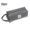 Double Partition Pencil Case Oxford with Handle, Layer Pen Pouch, Large Student Stationery Storage Bag Capacity for Students And Commuters Organizer