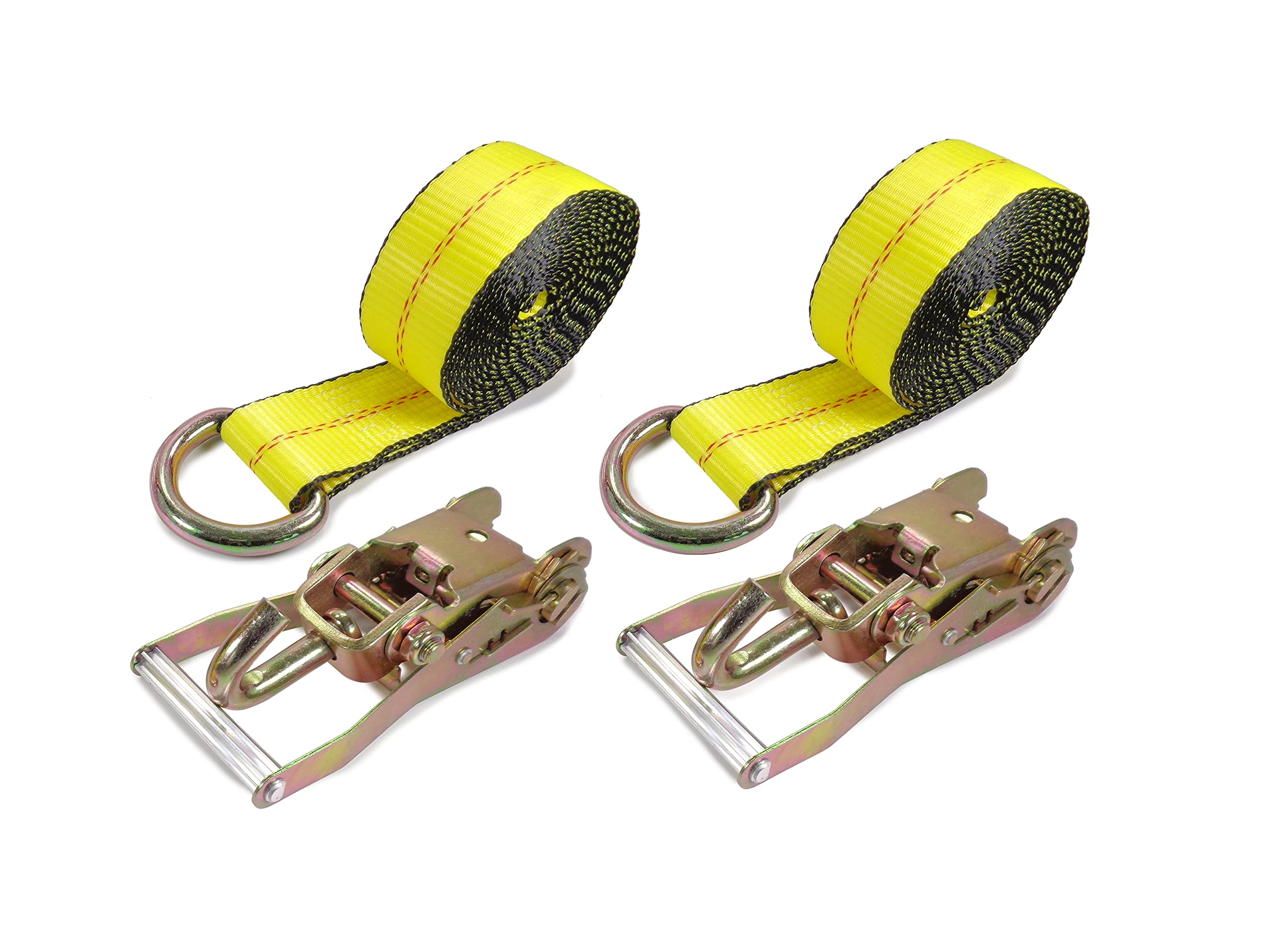 

Lasso Strap Ratchet Tie-Down System, Long and Wide Handle, 1.6 Ton Capacity, Set of 2, Swivel Type, for Tire Tie-Down