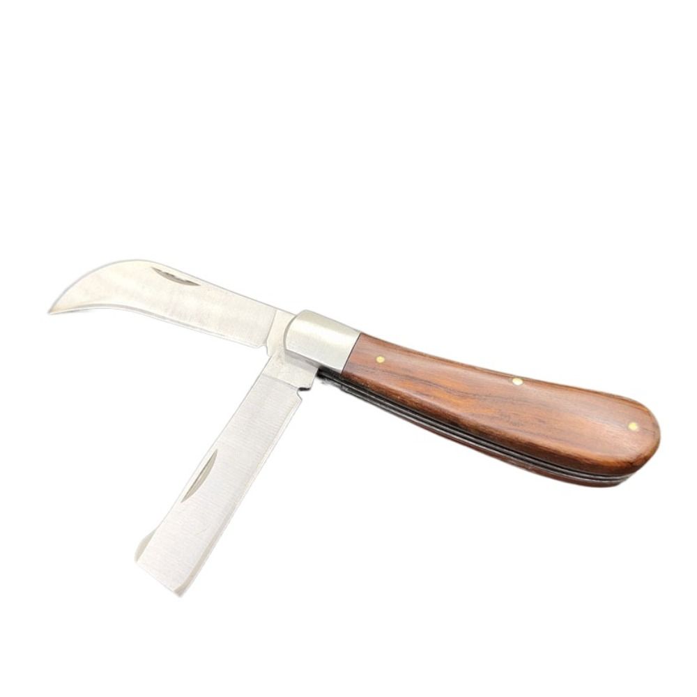 

Профессиональный садовый нож для обрезки, острый одинарный открытый нож для прививки почек плодовых деревьев double knife