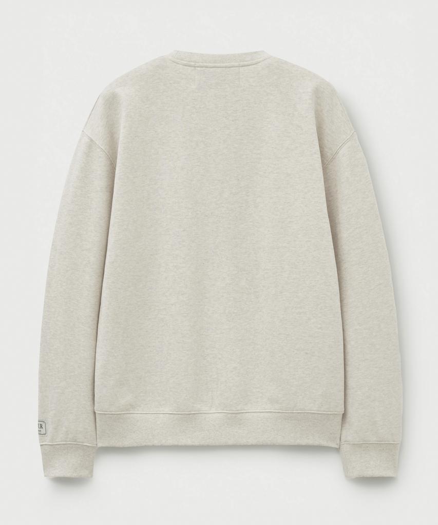Seteo Classic Logo Sweatshirt Melange Ivory