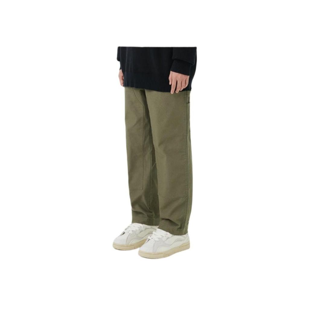 Li-Ning SS23 Skateboard Series Straight-Leg Loose Casual Trousers Men Bottoms Army-Green AKXT049-2